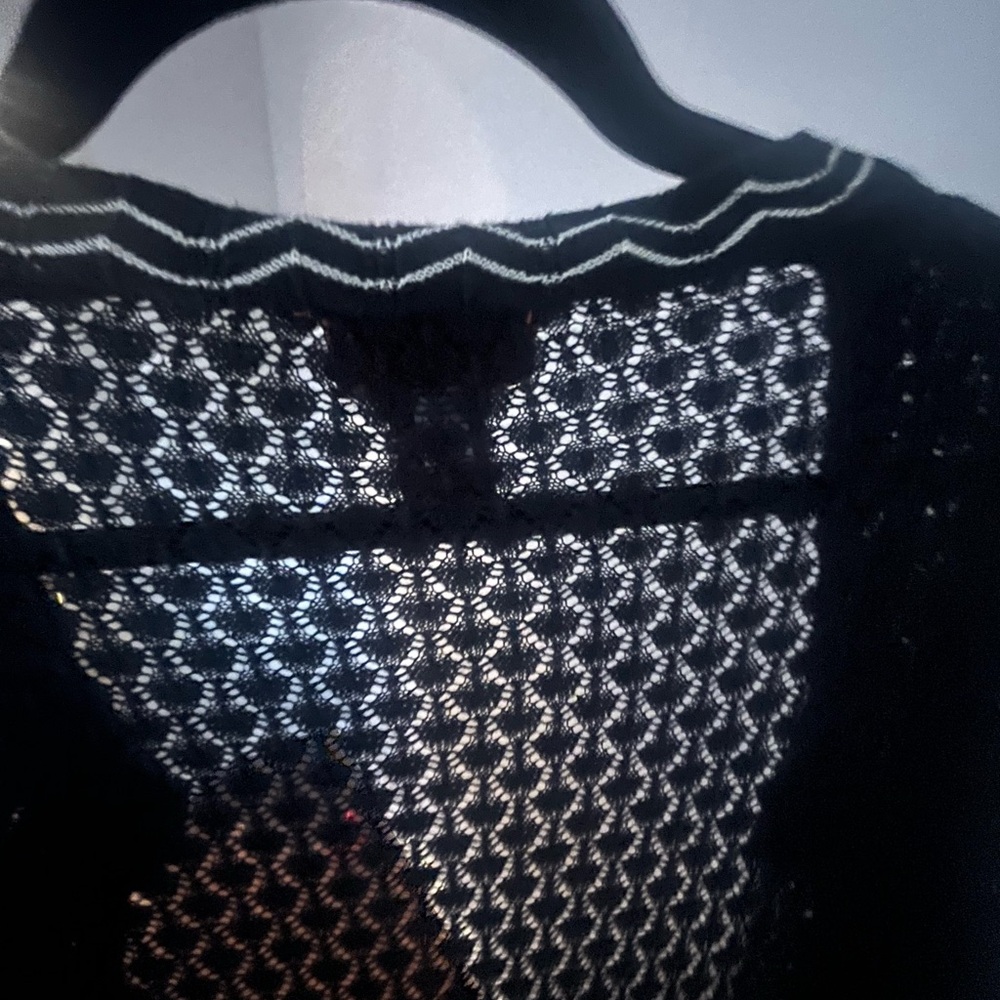 Missoni Lightweight Black Knit Cardigan, Size M - Picture 4 of 7